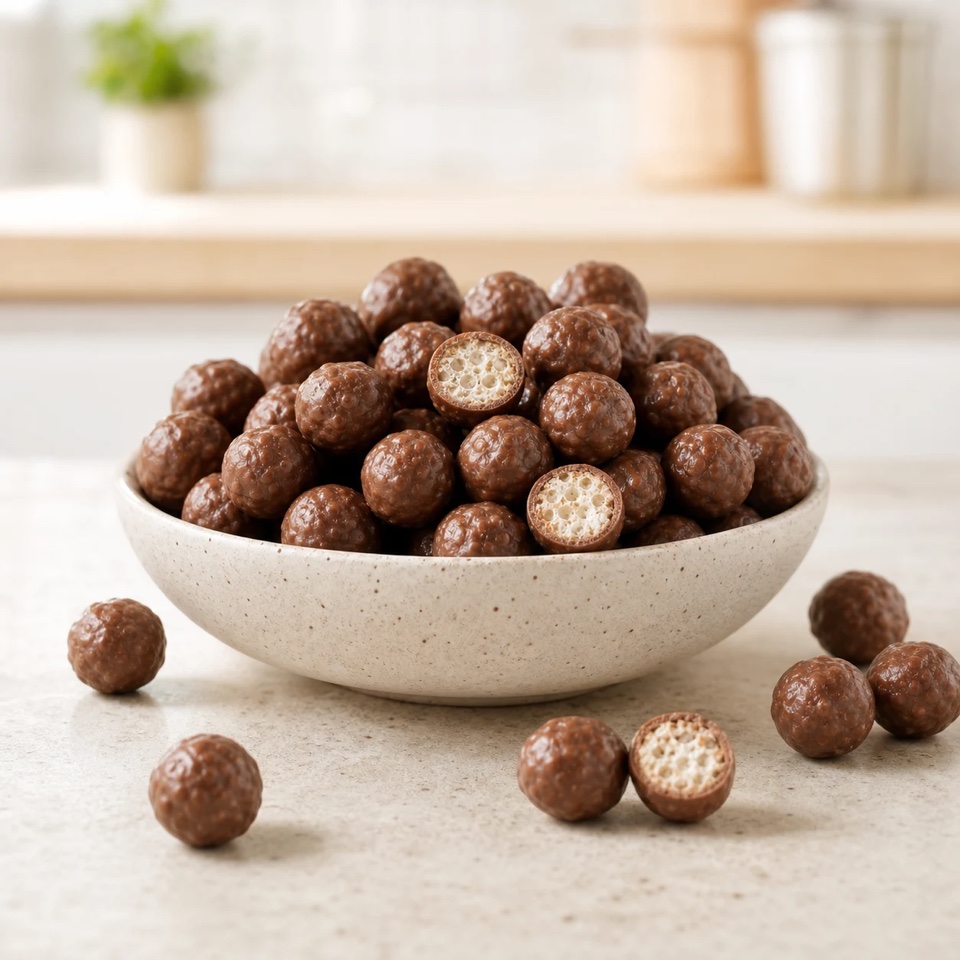 Produktdarstellung für Schoko-Dinkelkugeln