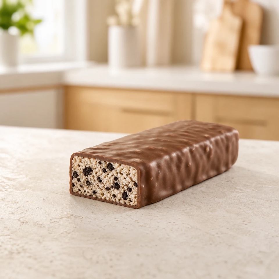 Produktdarstellung für Cookies & Cream Protein Bar