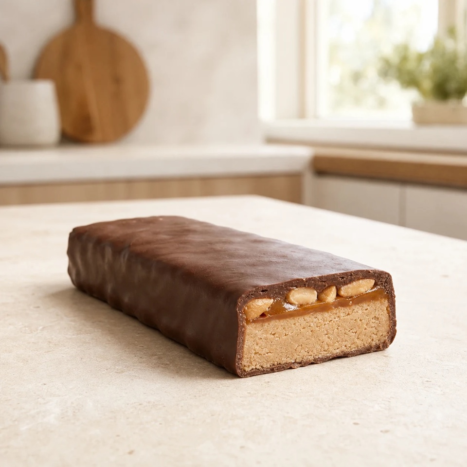 Produktdarstellung für Proteinriegel 34% Peanut Caramel