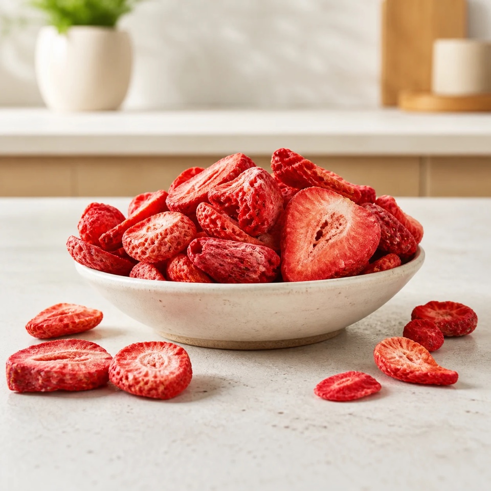 Produktdarstellung für Gefriergetrocknete Erdbeeren