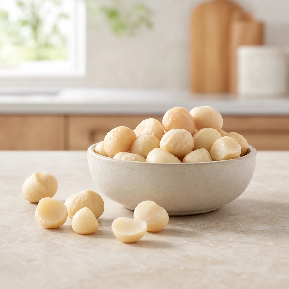 Produktdarstellung für Bio Macadamia Nusskerne
